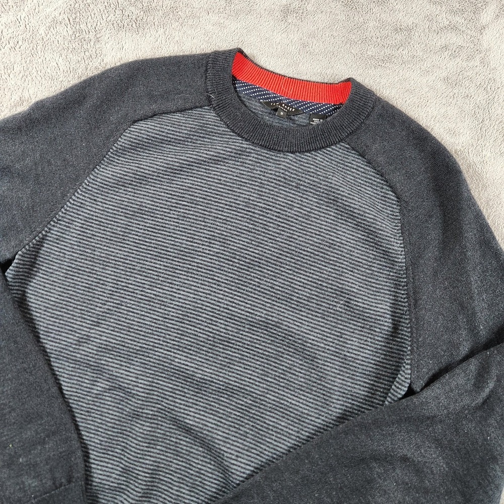 Ted Baker London Topur Sweater Mens Size Medium 3 Textured Striped Wool Blend